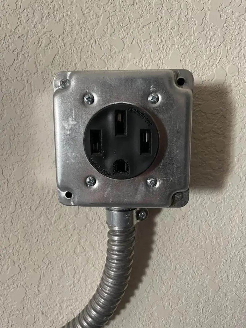 NEMA 14-50 outlet installed for Smart Home Electrical in Johnson City